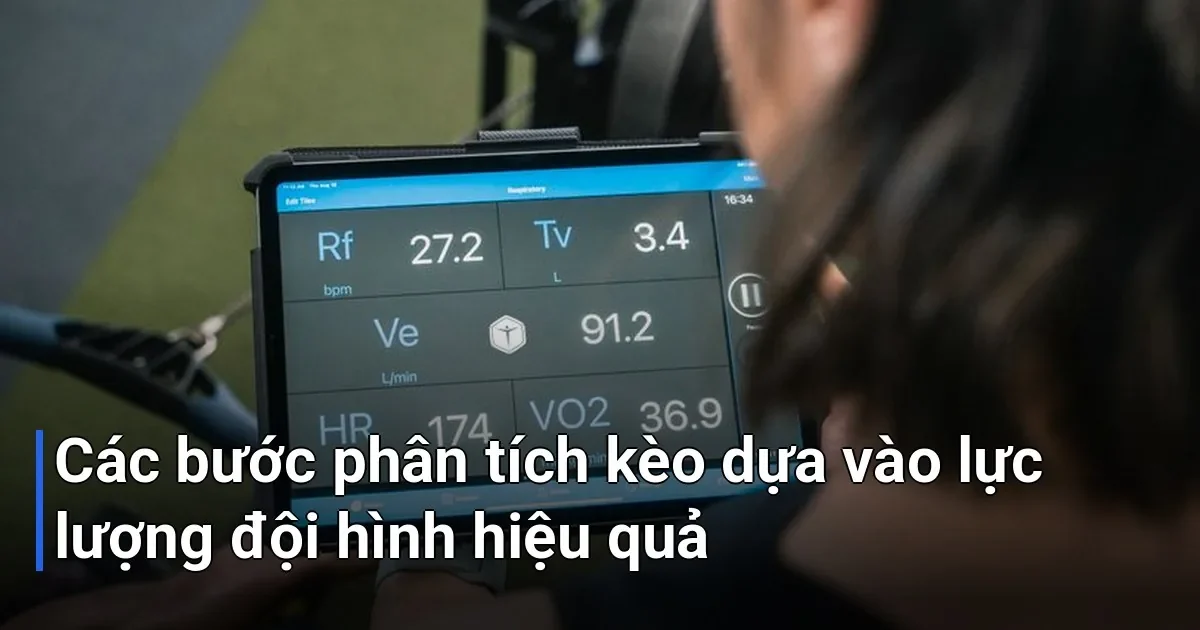 Bây giờ chúng ta sẽ đi vào chi tiết từng bước để bạn có thể áp dụng ngay vào việc phân tích kèo - phân tích kèo dựa vào lực